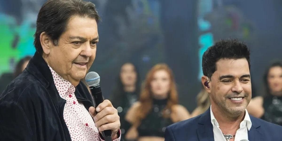 Zezé Di Camargo esteve no Faustão e falou da sua relação com Zilu Godói - Reprodução Band