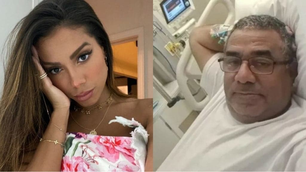 Pai de Anitta após AVC e operação no pulmão, testa positivo para a Covid-19: "De volta ao hospital"