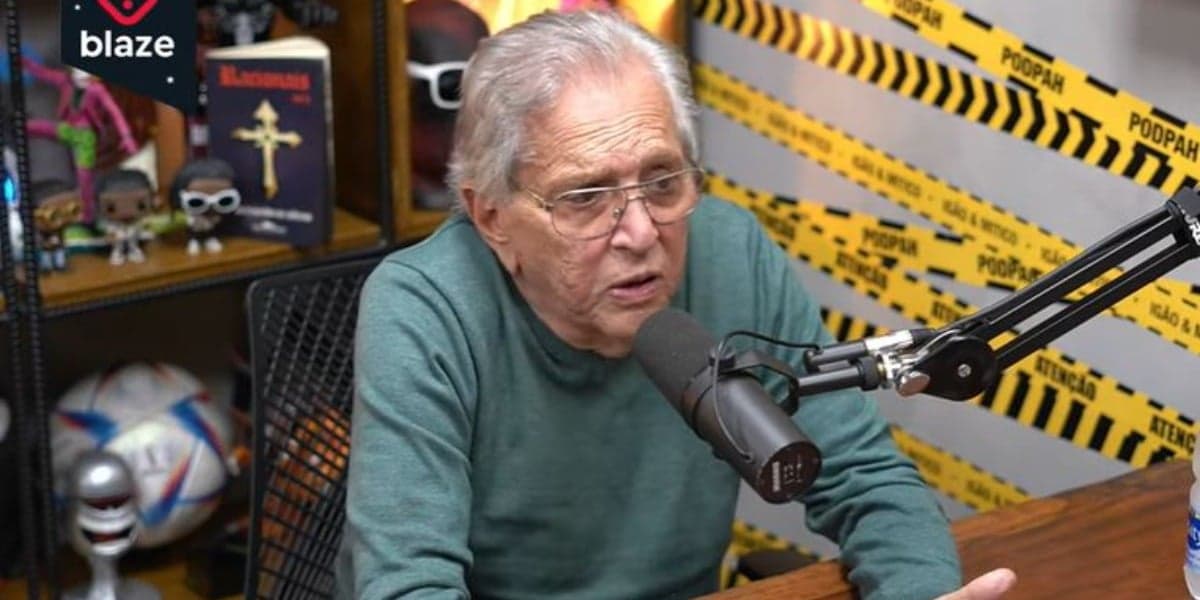 Carlos Alberto de Nóbrega no "Podpah" (Foto: Reprodução/YouTube) Carlos Alberto de Nóbrega no "Podpah" (Foto: Reprodução/YouTube)
