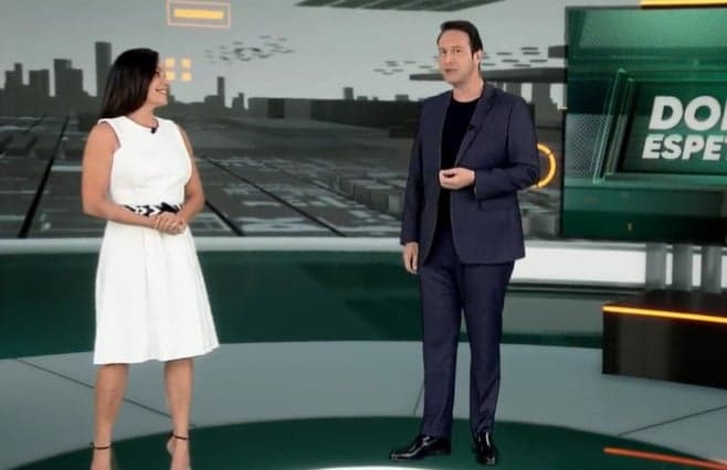 Carolina Ferraz e Edu Ribeiro (Foto: Reprodução)