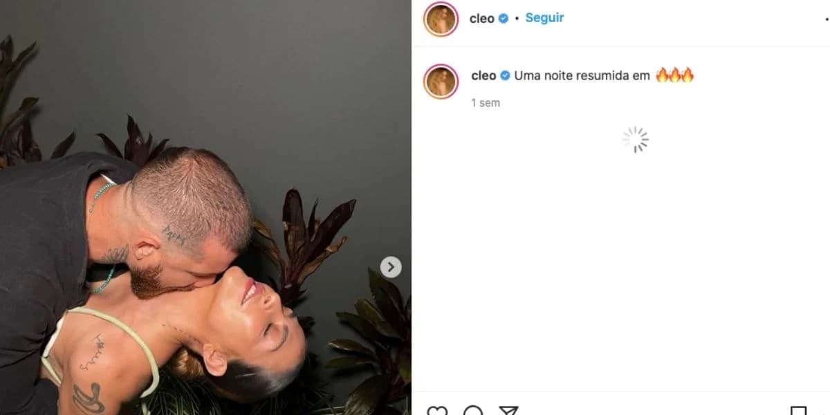 Cleo Pires surgiu sendo chupada pelo marido (Foto: Reprodução) Cleo Pires surgiu sendo chupada pelo marido (Foto: Reprodução)