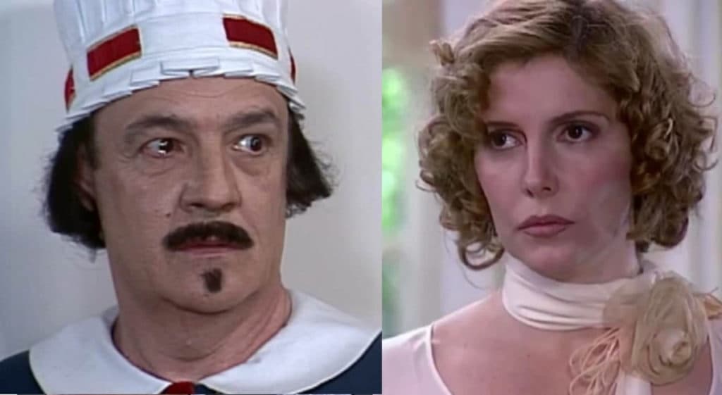 O Cravo e a Rosa: Andando torto de tanto chifre, Cornélio descobre traição, escorraça Dinorá e a deixa na miséria