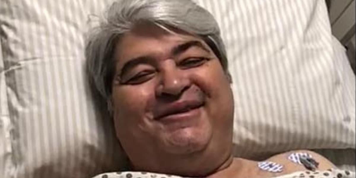 Datena segue internado em hospital (Foto: Reprodução/Twitter)