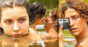 Se Pantanal seguir a 1ª versão, Jove (Jesuita Barbosa) e Juma (Alanis Guillen) se casarão (Foto: Reprodução / Globo) Se Pantanal seguir a 1ª versão, Jove (Jesuita Barbosa) e Juma (Alanis Guillen) se casarão (Foto: Reprodução / Globo)