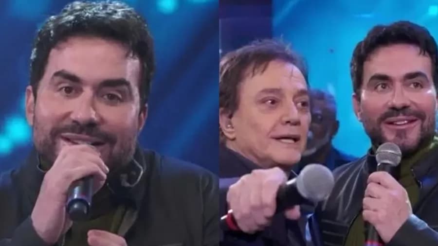 O padre Fábio de Melo esteve com Fábio Jr no Altas Horas (Foto: Reprodução) O padre Fábio de Melo esteve com Fábio Jr no Altas Horas (Foto: Reprodução)