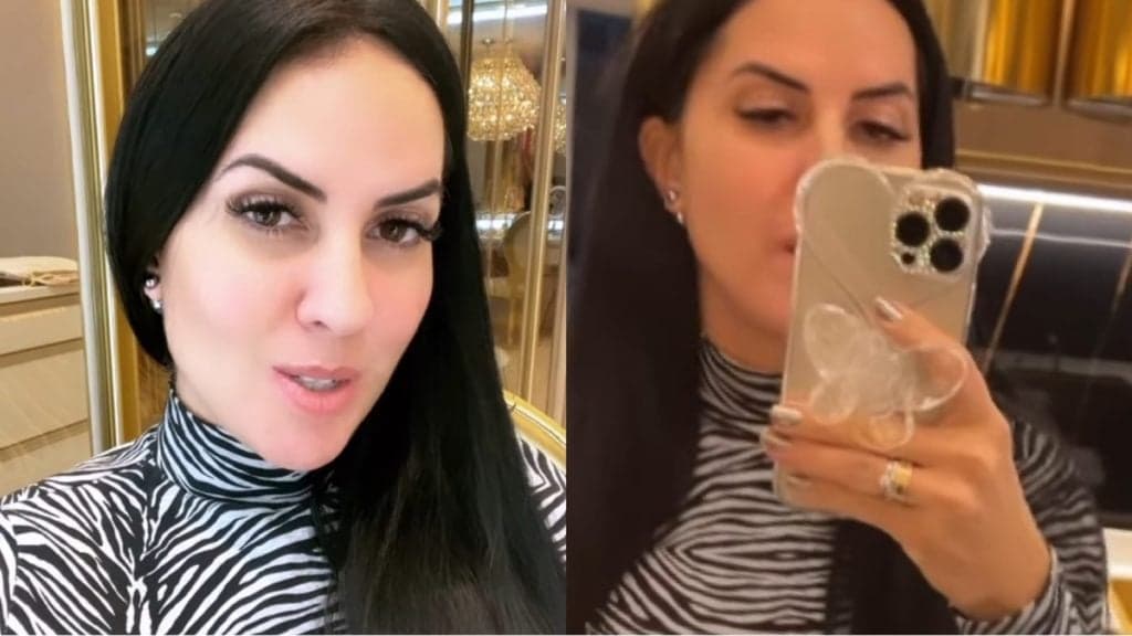 Graciele Lacerda ostenta triplex luxuoso que construiu com Zezé e mostra cozinha banhada a ouro; veja foto