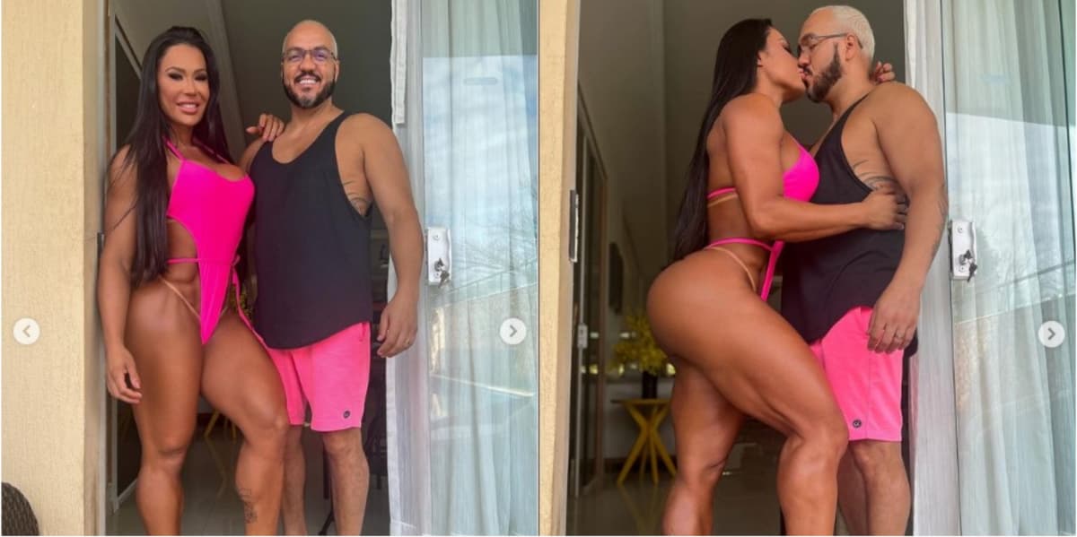 Gracyanne Barbosa escandaliza em foto ao lado de Belo - Foto: Reprodução Gracyanne Barbosa escandaliza em foto ao lado de Belo - Foto: Reprodução