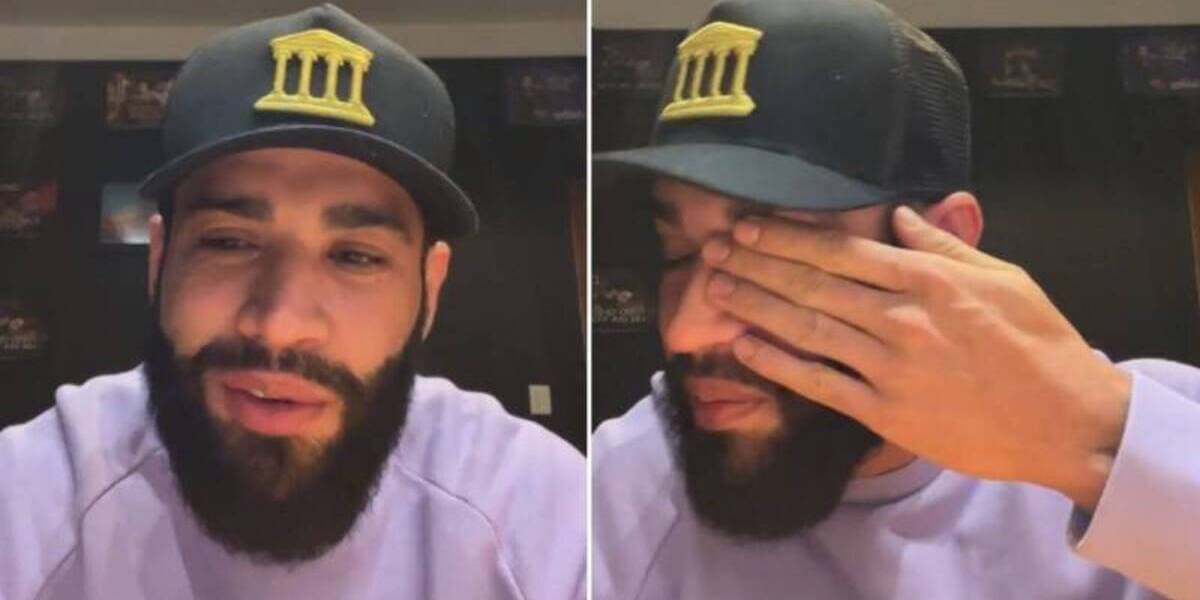 Gusttavo Lima chora em live e vira piada (Foto: reprodução/Instagram) Gusttavo Lima chora em live e vira piada (Foto: reprodução/Instagram)