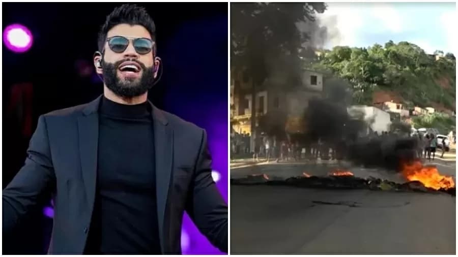 Gusttavo Lima teve show cancelado em cidade e gerou protestos (Foto: Reprodução) Gusttavo Lima teve show cancelado em cidade e gerou protestos (Foto: Reprodução)