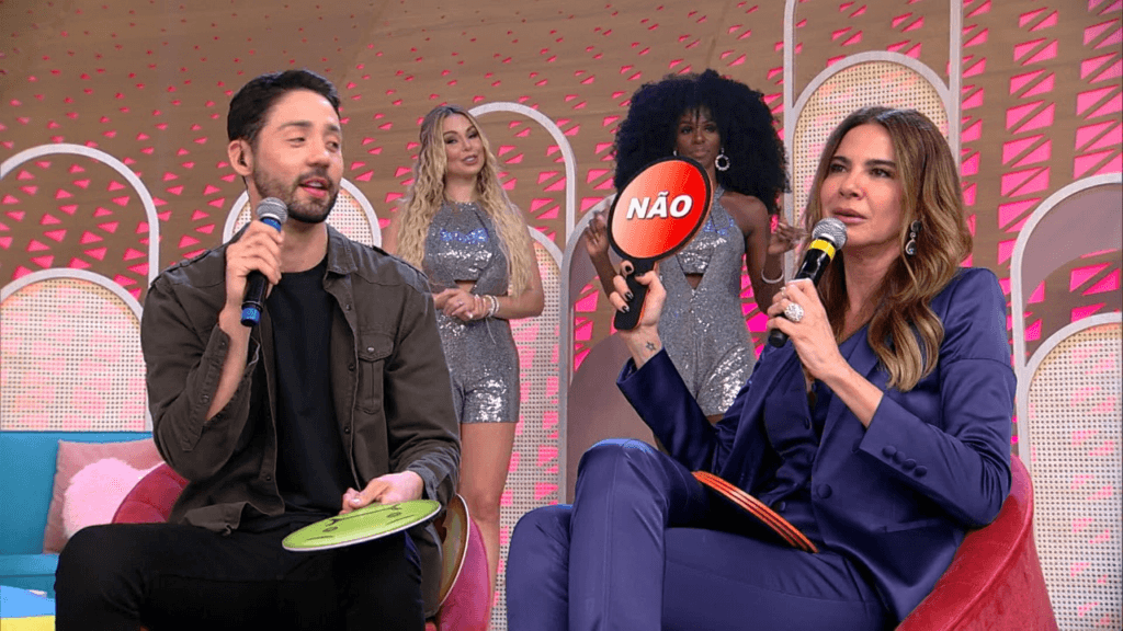 “Vai Dar Namoro” deste domingo terá conselhos amorosos afiados de Luciana Gimenez e Rico Melquiades