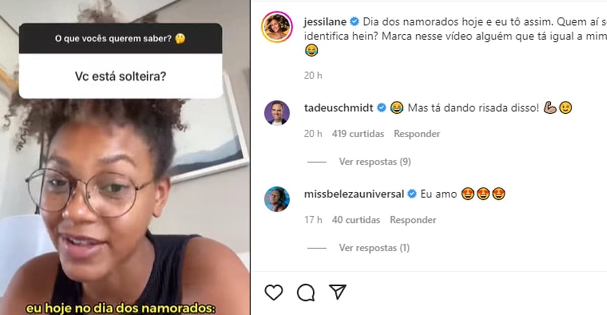 Jessi faz vídeo sobre estar solteira no Dia dos Namorados Jessi faz vídeo sobre estar solteira no Dia dos Namorados