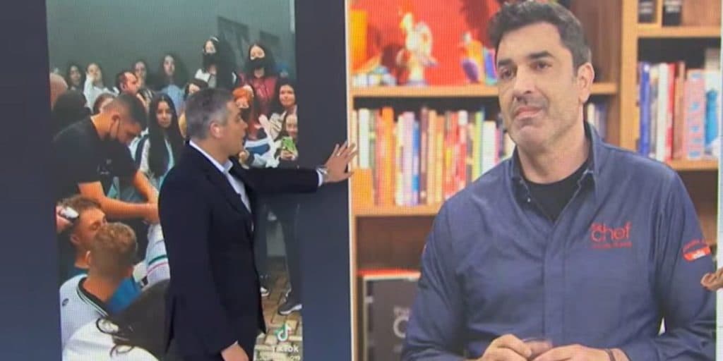 Joel Datena se emociona ao dar notícia ao vivo
