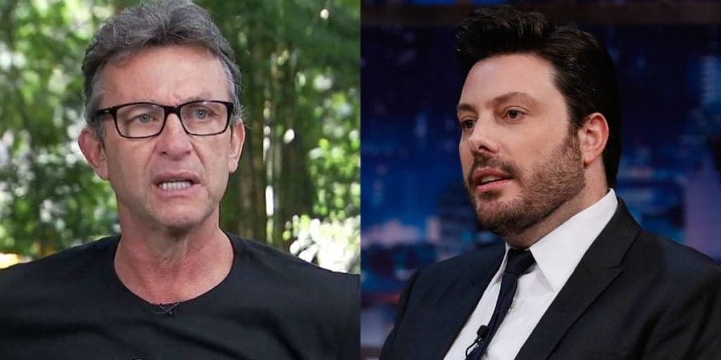 Danilo Gentili surta, obriga Neto a tirar a roupa e comentarista arranca calças na TV: "Você me prometeu"