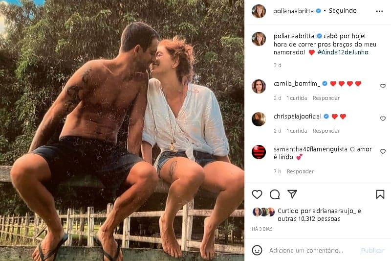 Poliana Abritta vive romance com bonitão da Globo (Foto: Reprodução/ Instagram) Poliana Abritta vive romance com bonitão da Globo (Foto: Reprodução/ Instagram)