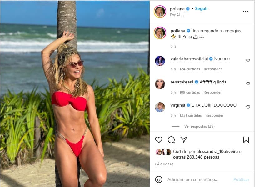 Poliana Rocha exibe corpão em foto sensual no Instagram - Foto: Reprodução