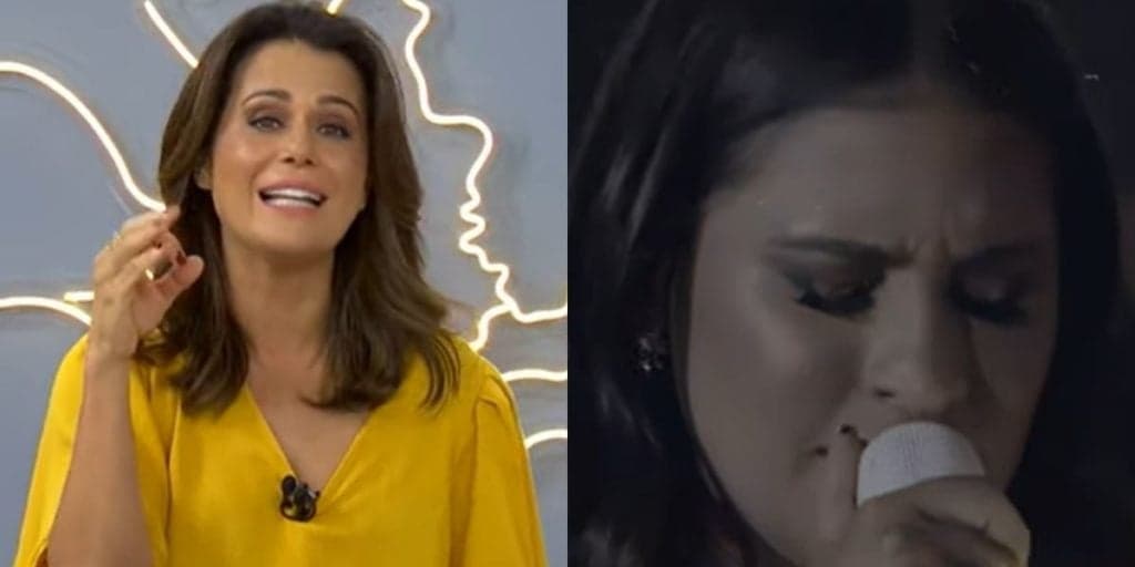 Adriana Araújo noticia show de Simone e Simaria em jornal