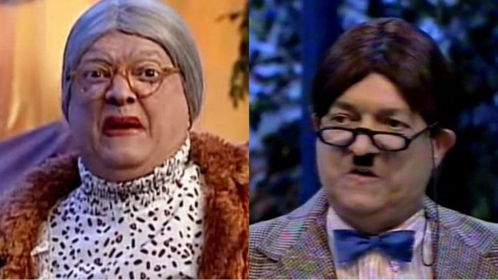Velha Surda e Explicadinho, interpretados pelo grande Roni Rios (Foto: Reprodução/ SBT)