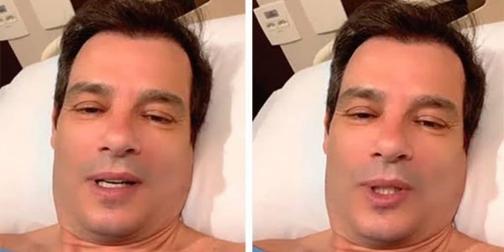 Celso Portiolli brinca que foi 'eletrocutado' em vídeo