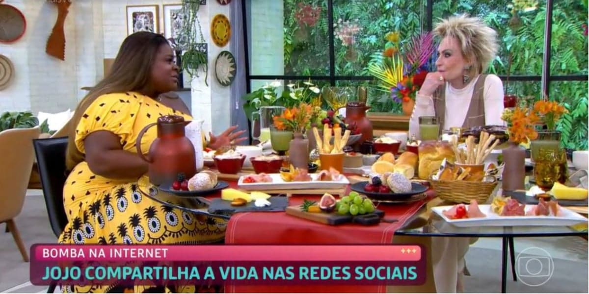 Jojo Todynho participou do "Mais Você" com Ana Maria Braga (Foto: Reprodução/TV Globo)