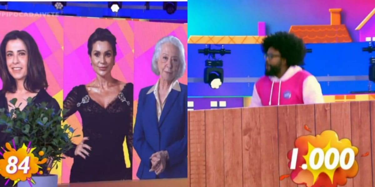 Gincana no "Pipoca da Ivete" mostrou Fernanda Torres (Foto: Reprodução/TV Globo)