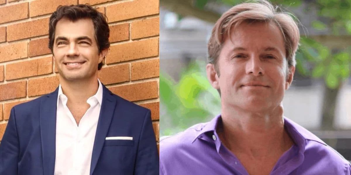 Marcello Faustino e Cláuddio Heinrich, respectivamente (Reprodução: Montagem TV Foco) Marcello Faustino e Cláuddio Heinrich, respectivamente (Reprodução: Montagem TV Foco)