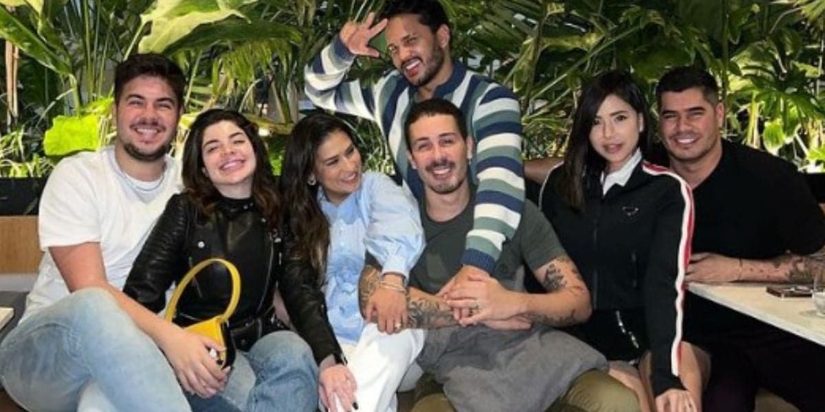 Álvaro, Gkay, Simone, Carlinhos Maia, Lucas Guimarães, Abrão Meron e Rica de Marré - Foto: Reprodução Instagram
