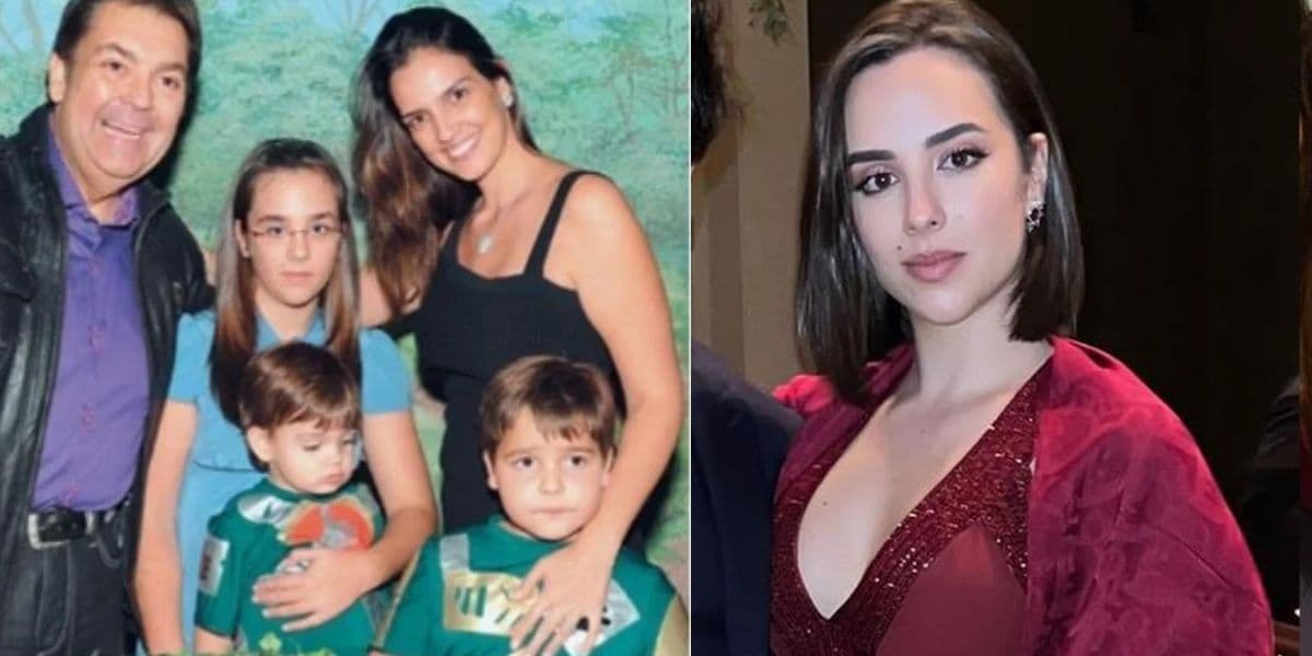 Faustão e família / Laura Silva - Reprodução Instagram Faustão e família / Laura Silva - Reprodução Instagram