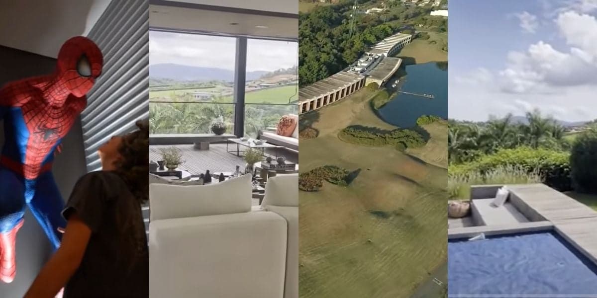 Detalhes da mansão de Marcos Mion (Reprodução: Montagem TV Foco)