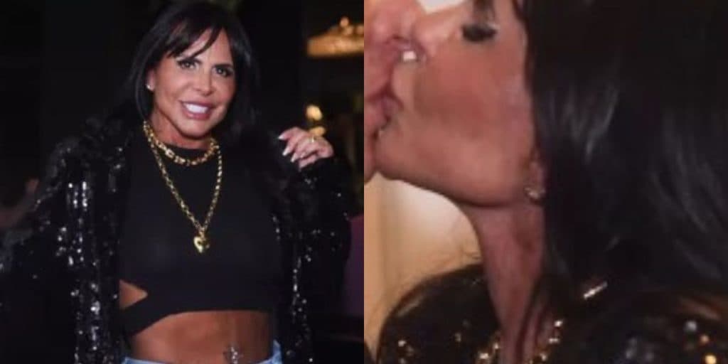 Gretchen surge aos beijos com seu grande amor e tatuagem chocante com seu próprio rosto vaza: "Renascer"