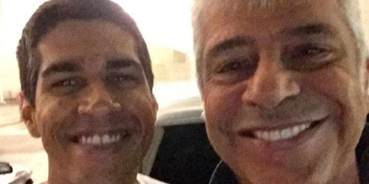 Lulu Santos e ex-marido Bruno - Reprodução