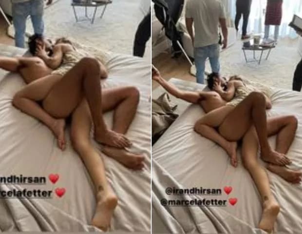 Irandhir Santos surgiu em foto na cama com atriz durante gravação de Pantanal (Imagem: Montagem)