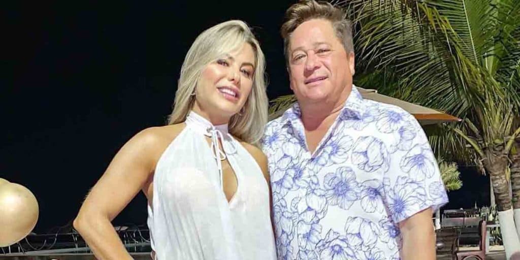 Poliana Rocha "empurra" Leonardo para fora de casa