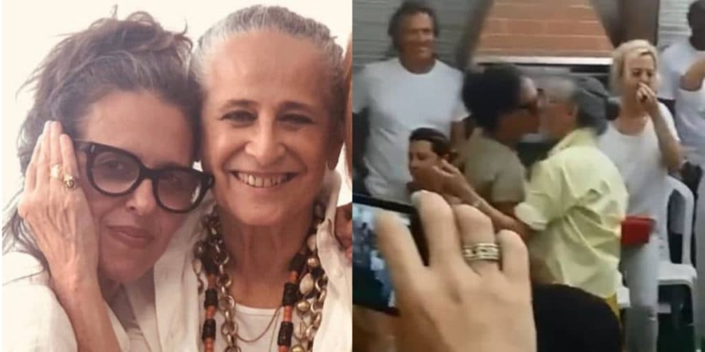 Maria Bethânia surge beijando sua esposa em vídeo e público surta: "Não sabia que era lésbica"