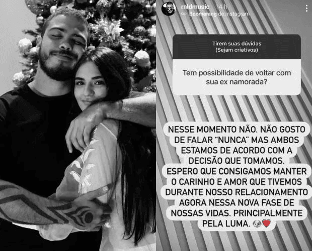 Ronald abre o jogo sobre vida pessoal com seguidores (Foto: Reprodução/Instagram) Ronald abre o jogo sobre vida pessoal com seguidores (Foto: Reprodução/Instagram)