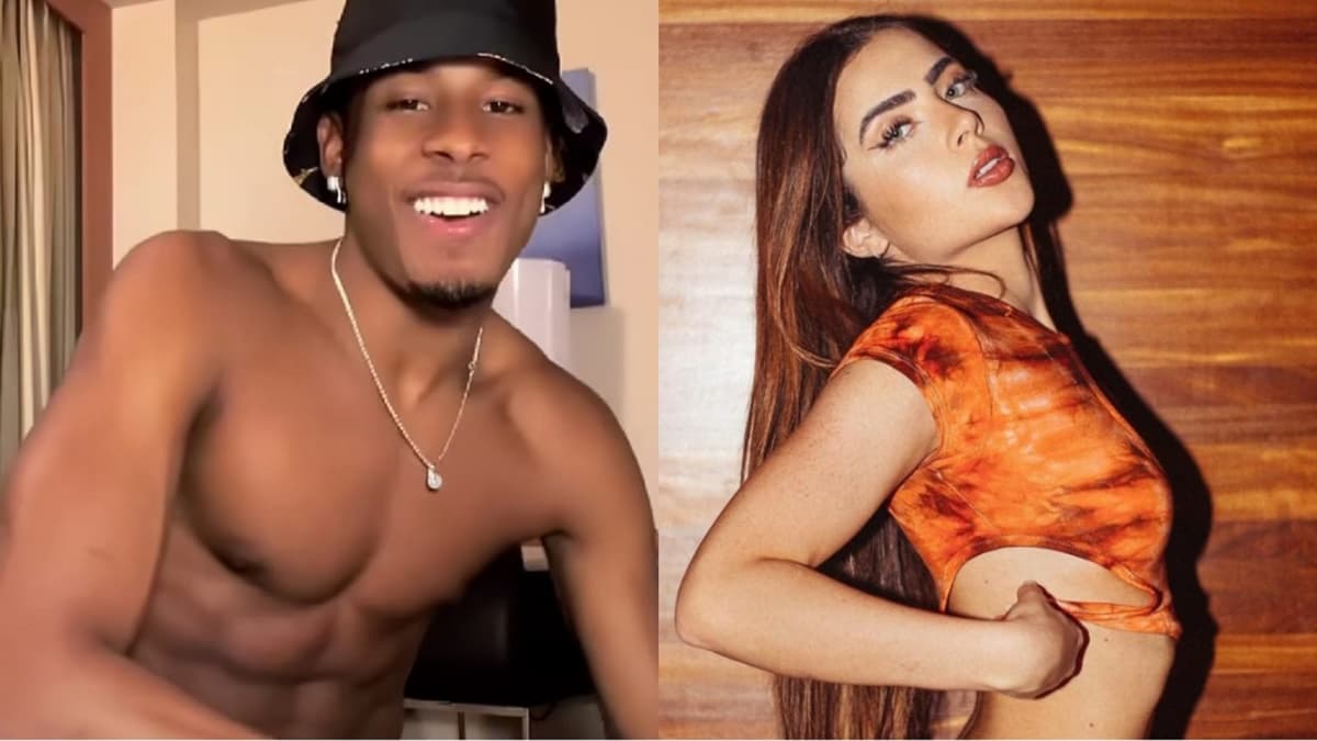 O atleta Paulo André, ex-BBB22 e seu antigo affair, a atriz Jade Picon