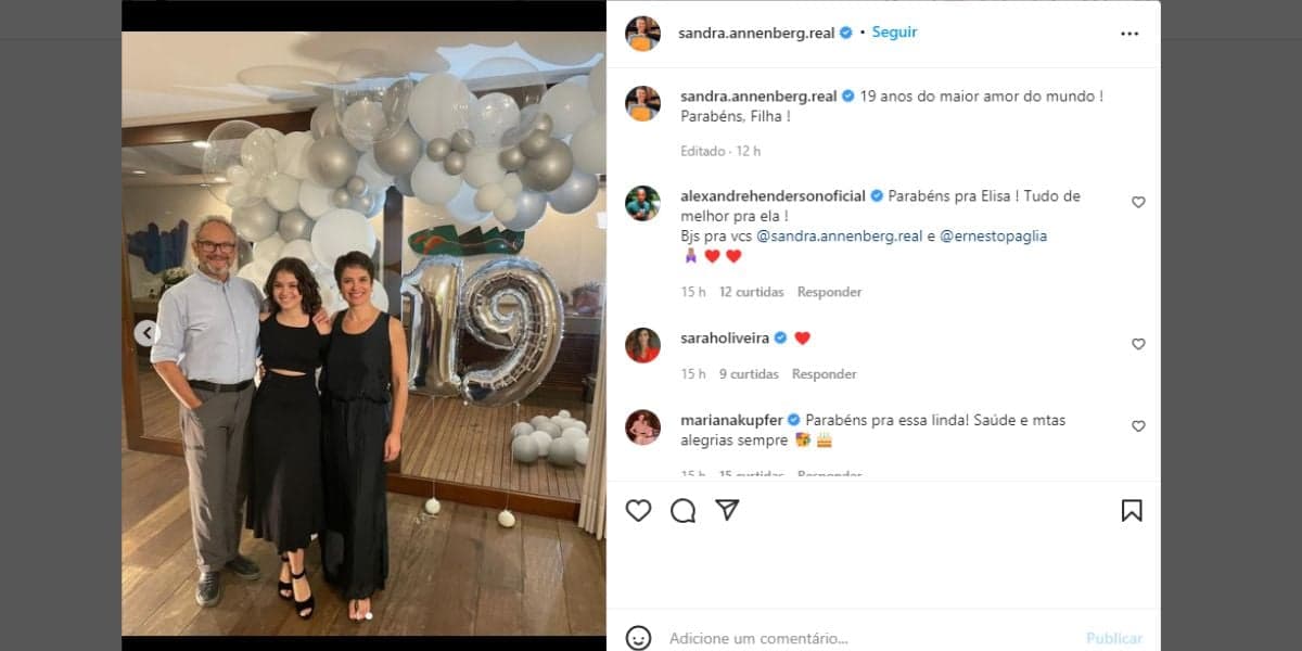 Sandra Annenberg rasga própria intimidade, expõe seu grande amor e ganha apoio de jornalistas: "Essa linda" Sandra Annenberg rasga própria intimidade, expõe seu grande amor e ganha apoio de jornalistas: "Essa linda"