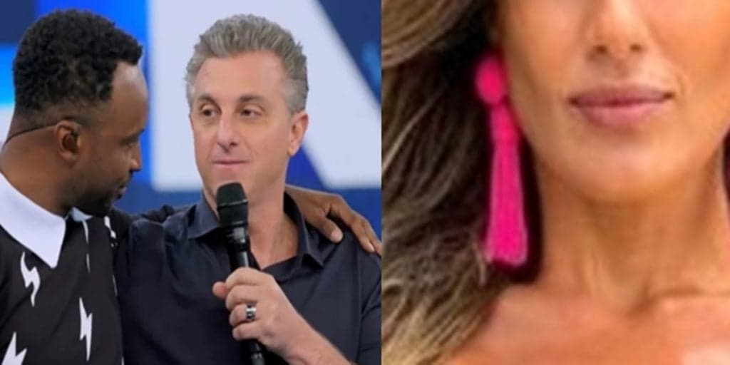 Thiaguinho recebe declaração de Carol Peixinho no Domingão