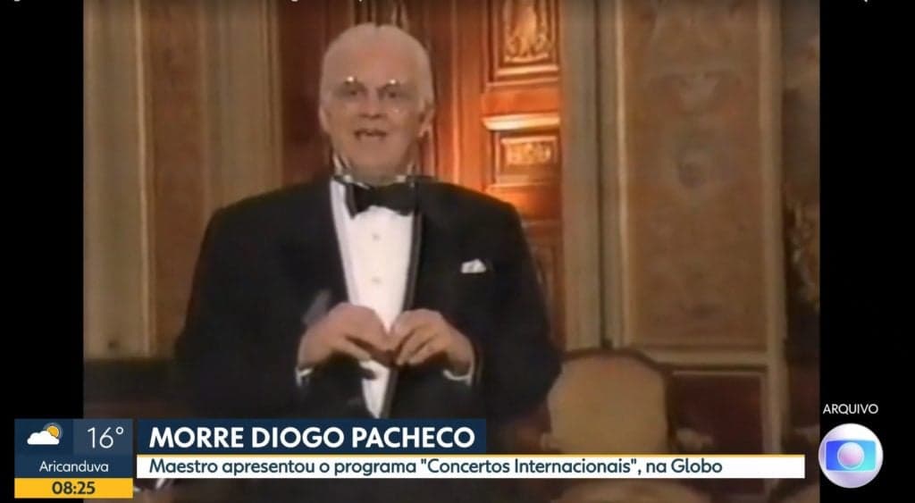 Maestro Diogo Pacheco comandou um programa sobre música clássica na Globo 