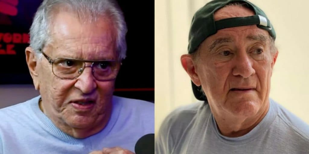 "Não tenho coragem de fazer isso" detona Carlos Alberto a Renato Aragão dentro do SBT na Praça é Nossa