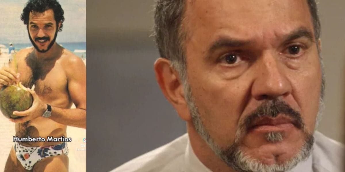 Galã da Globo, Humberto Martins, tem foto de quando era novinho, divulgada e corpão com volume na sunga choca