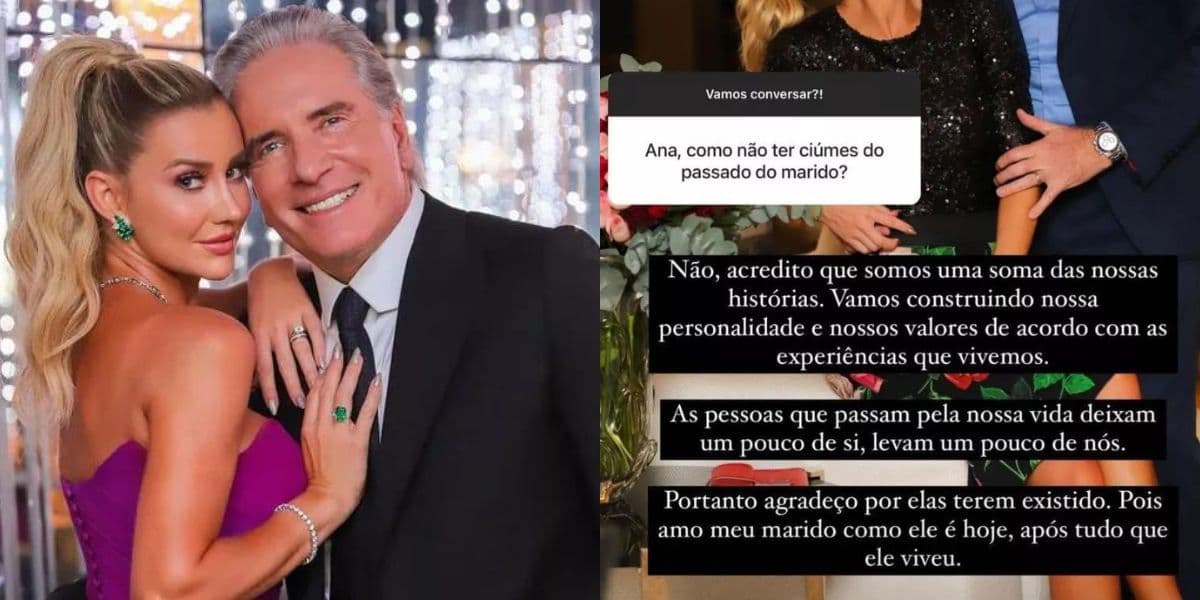 Modelo Ana Paula Siebert fala sobre ex-mulheres de Roberto Justus, que já foi casado quatro vezes, incluindo Adriane Galisteu e Ticiane Pinheiro - Foto: Reprodução Modelo Ana Paula Siebert fala sobre ex-mulheres de Roberto Justus, que já foi casado quatro vezes, incluindo Adriane Galisteu e Ticiane Pinheiro - Foto: Reprodução