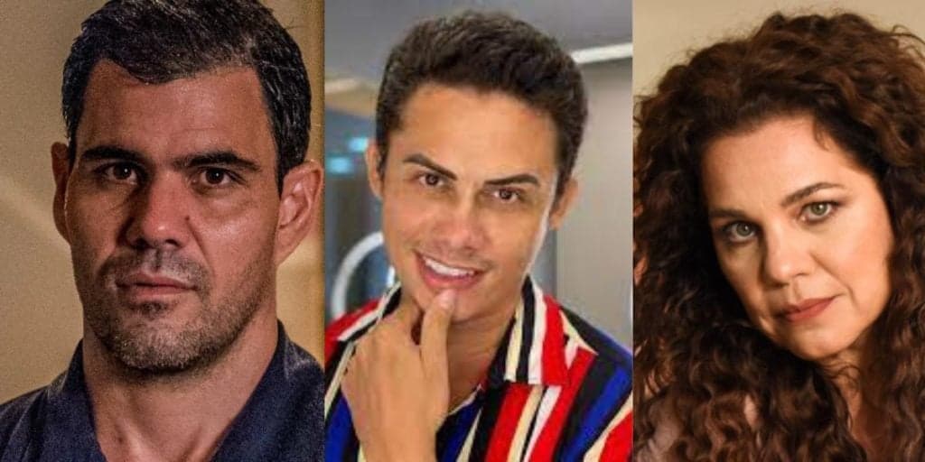 Silvero Pereira surge com Juliano Cazarré e Isabel Teixeira e fala sobre trisal: "Quem disse só no BBB?"