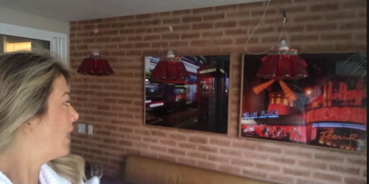 Ticiane Pinheiro mostrou detalhes da antiga mansão em que vivia com César Tralli (Foto Reprodução/Youtube)
