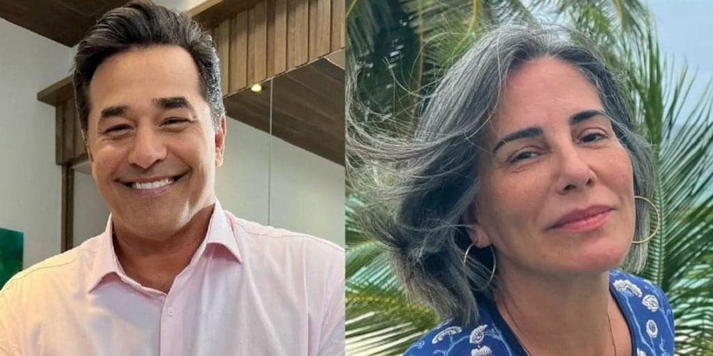 Luciano Szafir relembra foto com Glória Pires e diz: "Foi incrível gravar Anjo Mau"