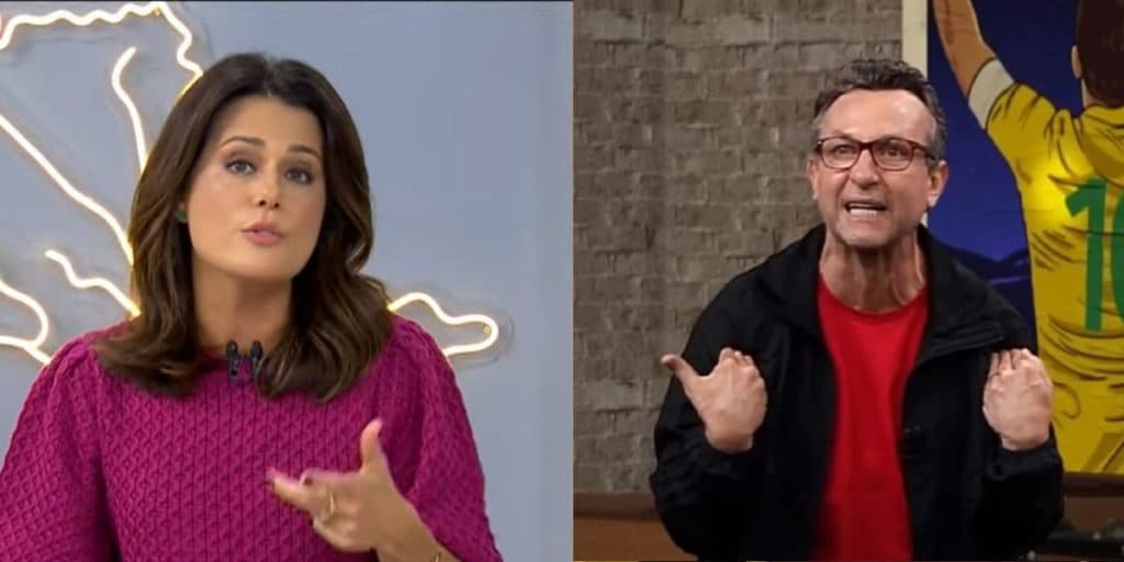 “Cuidado”, Adriana Araújo, ao vivo, expõe gritaria de Neto e apresentador fica completamente sem graça