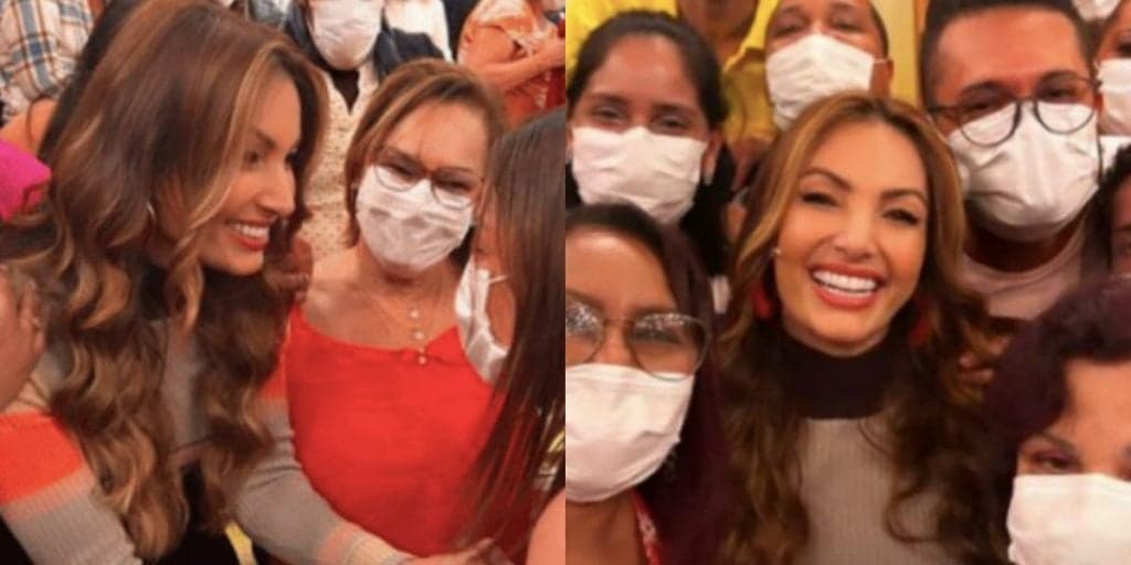 Patrícia Poeta dá basta, após notícia que Encontro vai sair do ar, e surge recebendo abraços da plateia e confirma