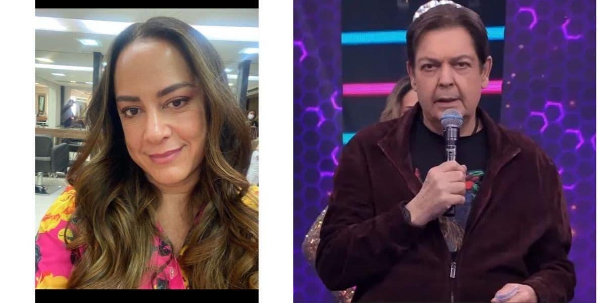 Silvia Abravanel e Faustão Silvia Abravanel e Faustão