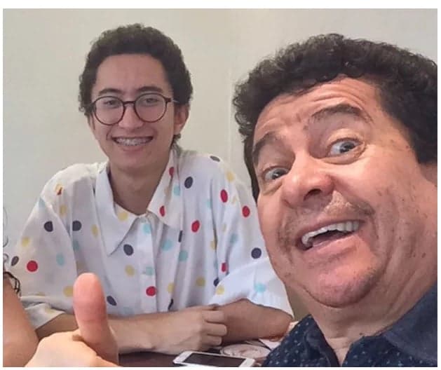 Solimões e o filho Gabriel