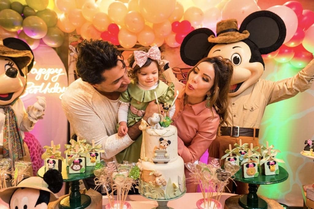 Carlo Porto e Liah Soares festejam os dois anos de Maria Liz