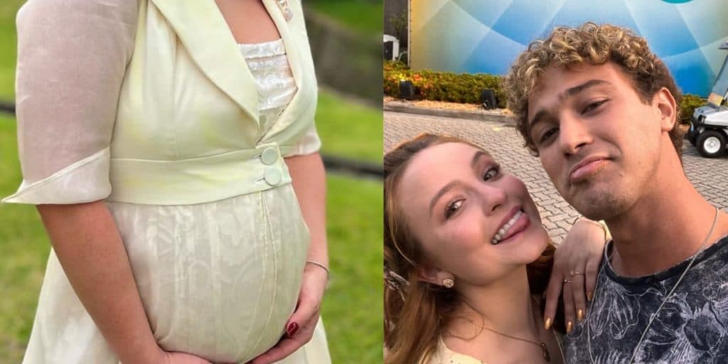 Larissa Manoela assusta fãs ao expor foto com 'barriguinha' e namorado reage: "Vê lá hein"